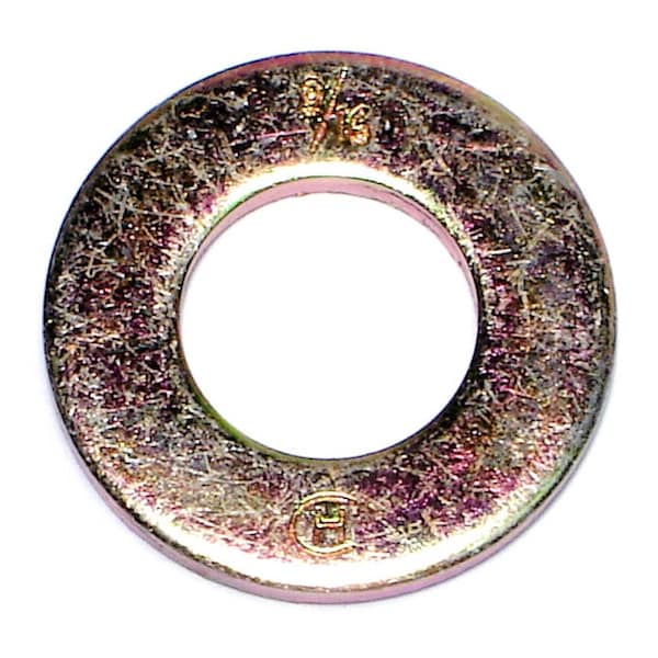 Midwest Fastener Flat Washer, For Screw Size 9/16" , Steel Zinc Yellow Finish, 12 PK 63086 - main